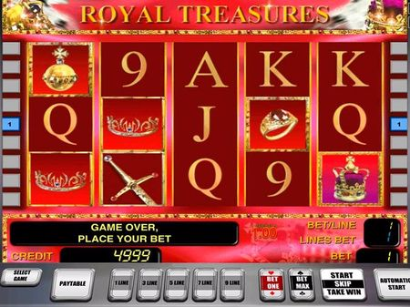 Символы, сюжет и коэффициенты игрового автомата Royal Treasures